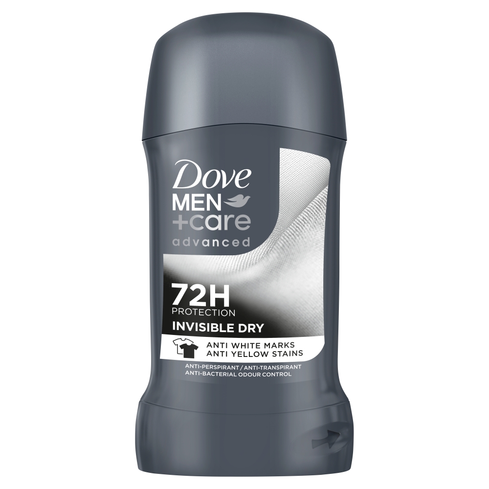 Dove Men+ Care Deo Stick Advanced Invisible Dry, Dezodorant w sztyfcie