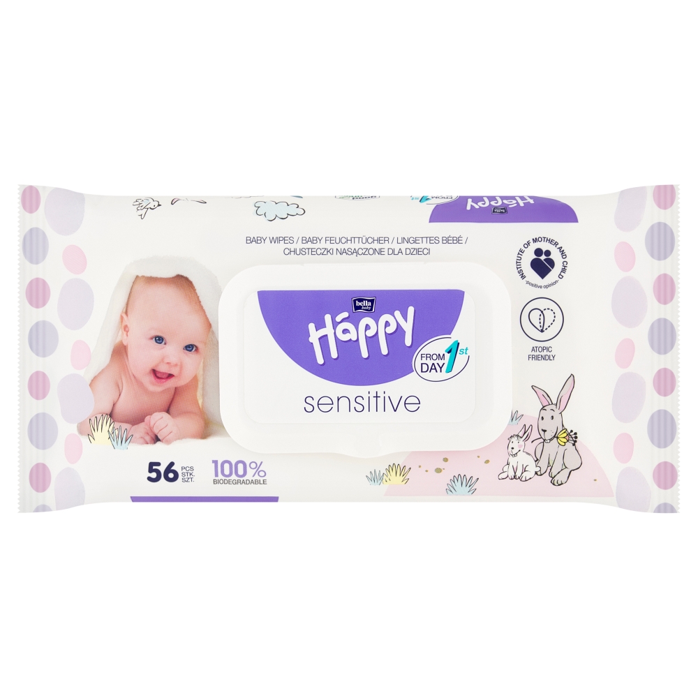 Bella Baby Happy Happy Chusteczki nasączone Sensitive