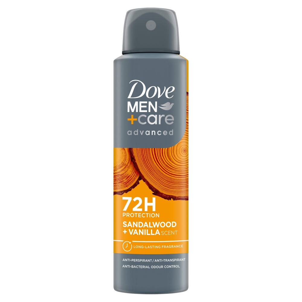 Dove Men Deo Spray Advanced Sandalwood&Vanilla, Dezodorant w sprayu