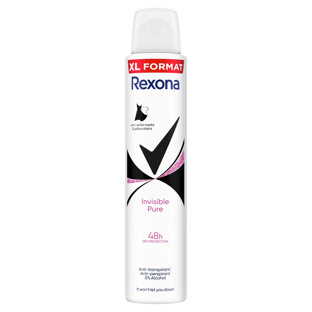 Rexona Antyperspirant w sprayu, Invisible Pure semi-compressed 