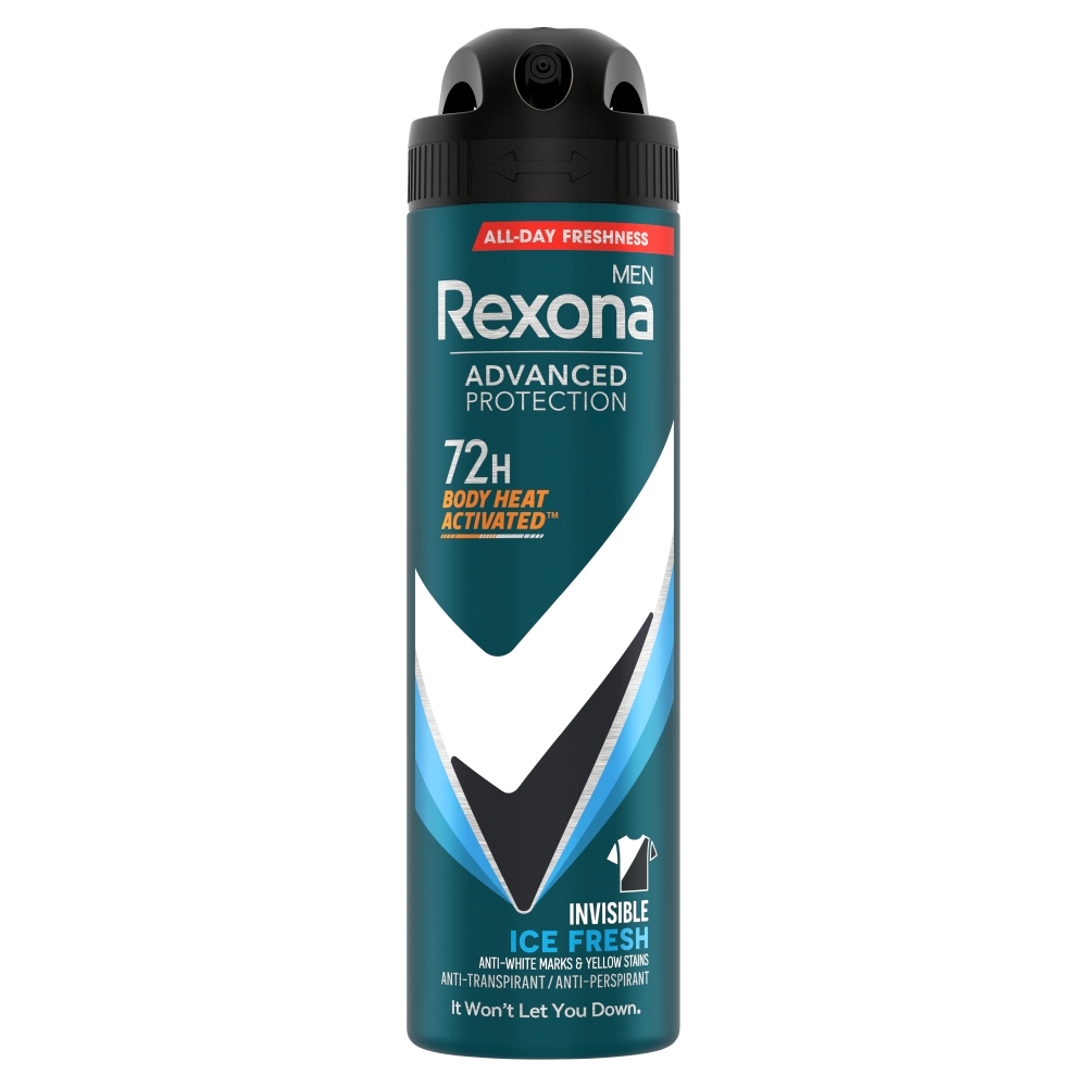 Rexona Men Antyperspirant w sprayu, Advanced Invisible Ive Fresh