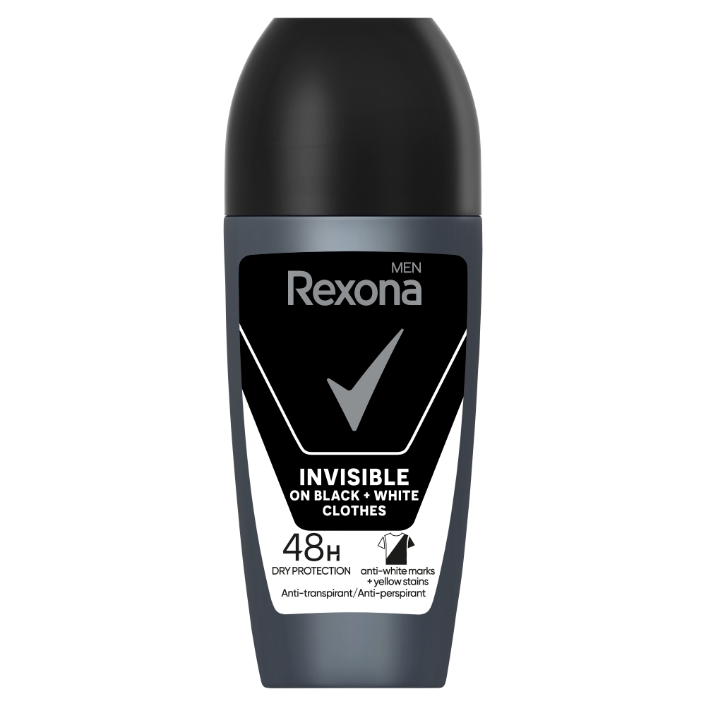 Rexona Men Antyperspirant w kulce, Invisible on black&white clothes