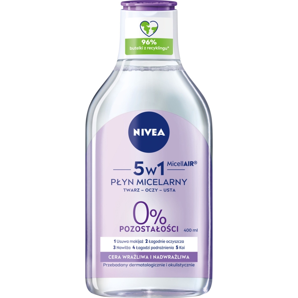Nivea Visage Pielęgnujący płyn micelarny do skóry wrażliwej i Nadwrażliwej 400 ml