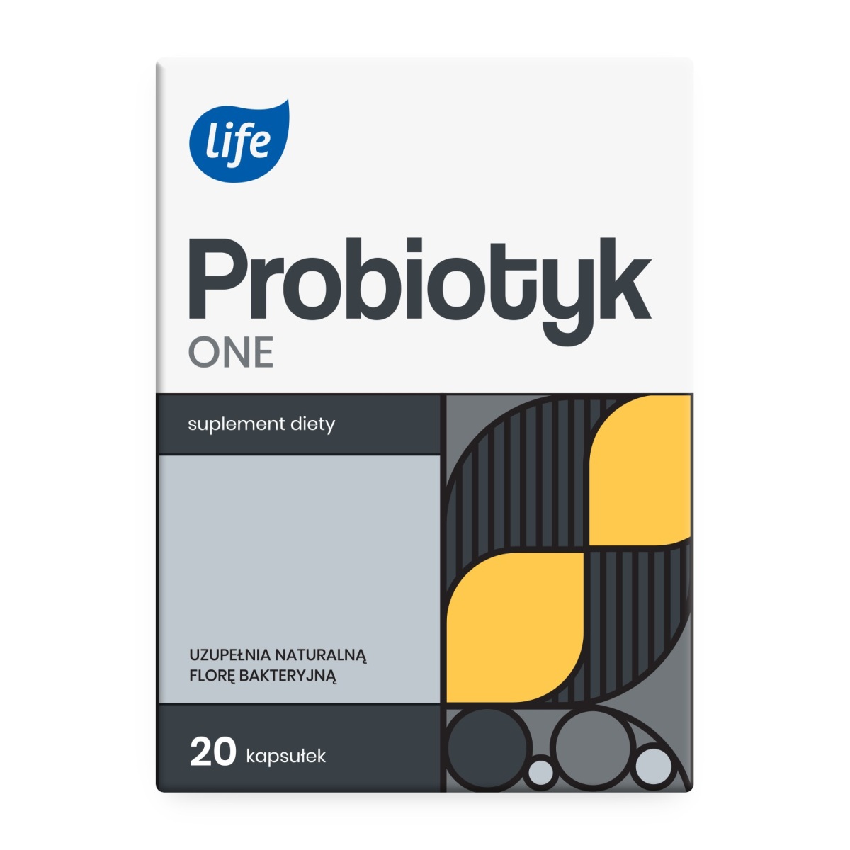 Life Probiotyk One, Suplement diety zawierający żywe kultury bakterii, Kapsułki