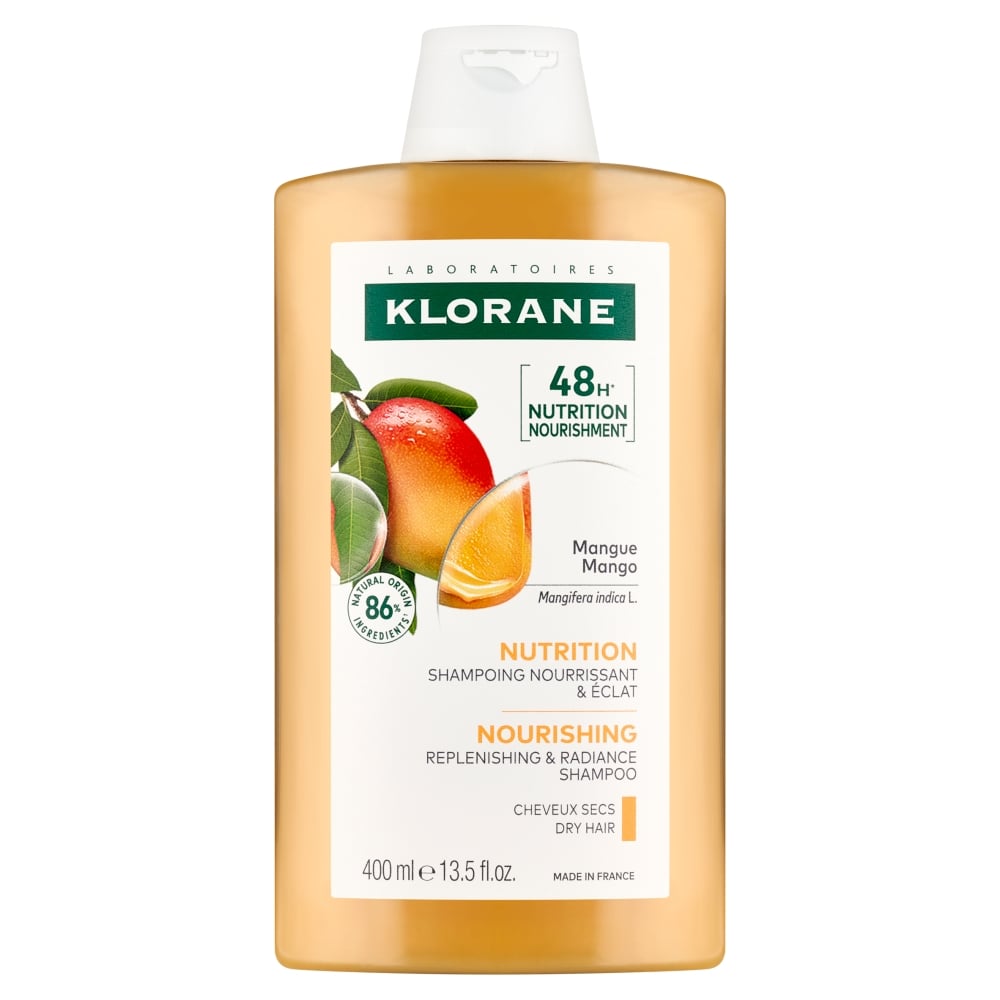 Klorane Odżywienie Szampon odżywczy i rozświetlający z mango, 400 ml