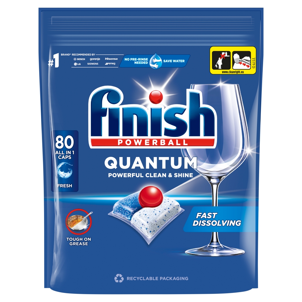 Finish Kapsułki do zmywarki Quantum 80 szt.