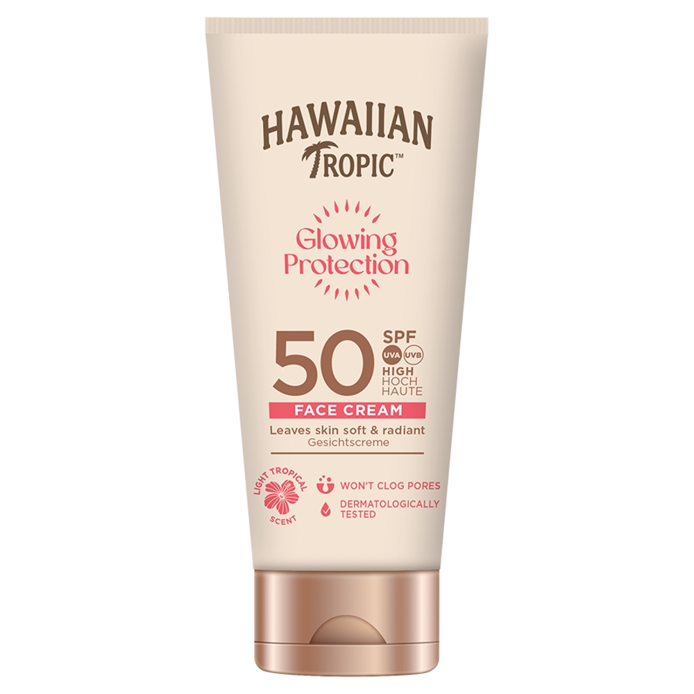Hawaiian Tropic Krem ochronny do twarzy SPF 50, ochrona UVA/UVB, 50 ml