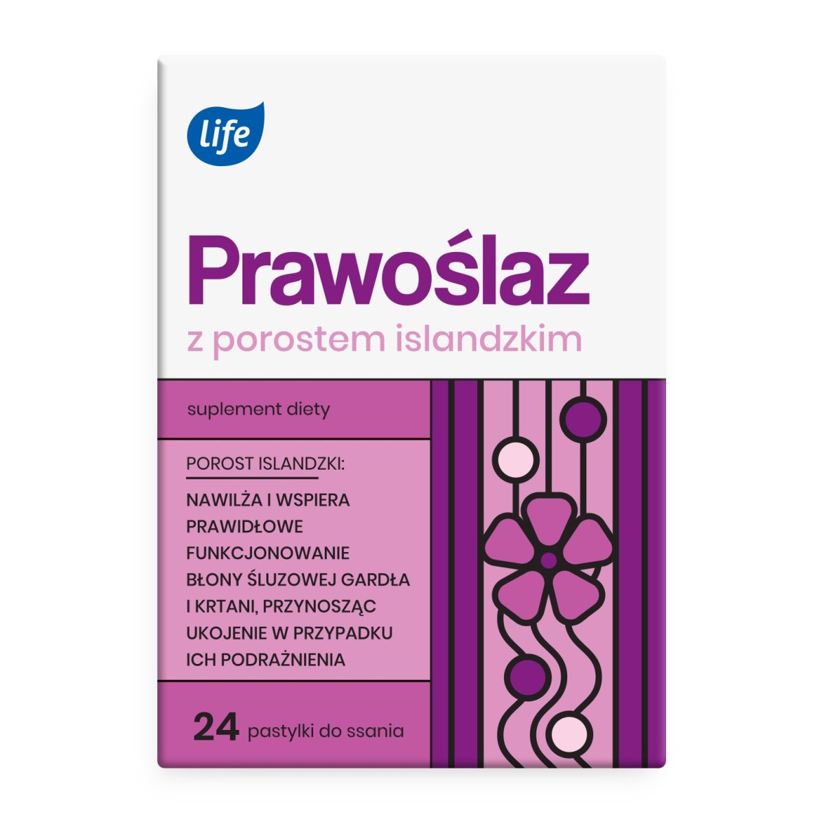 Life Prawoślaz z Porostem Islandzkim, Pastylki do ssania