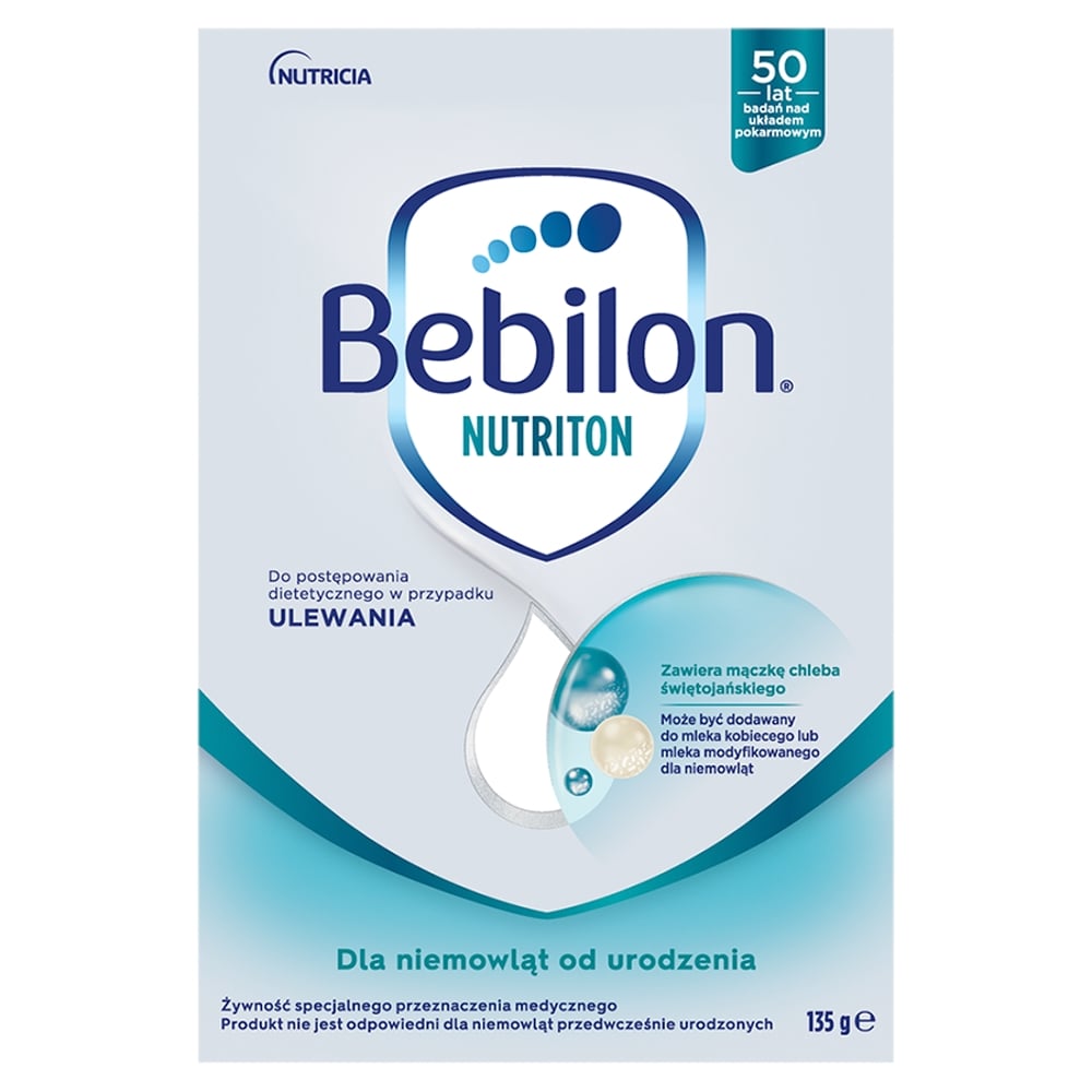 Bebilon Nutriton Do postępowania dietetycznego w przypadku ulewań, 135 g