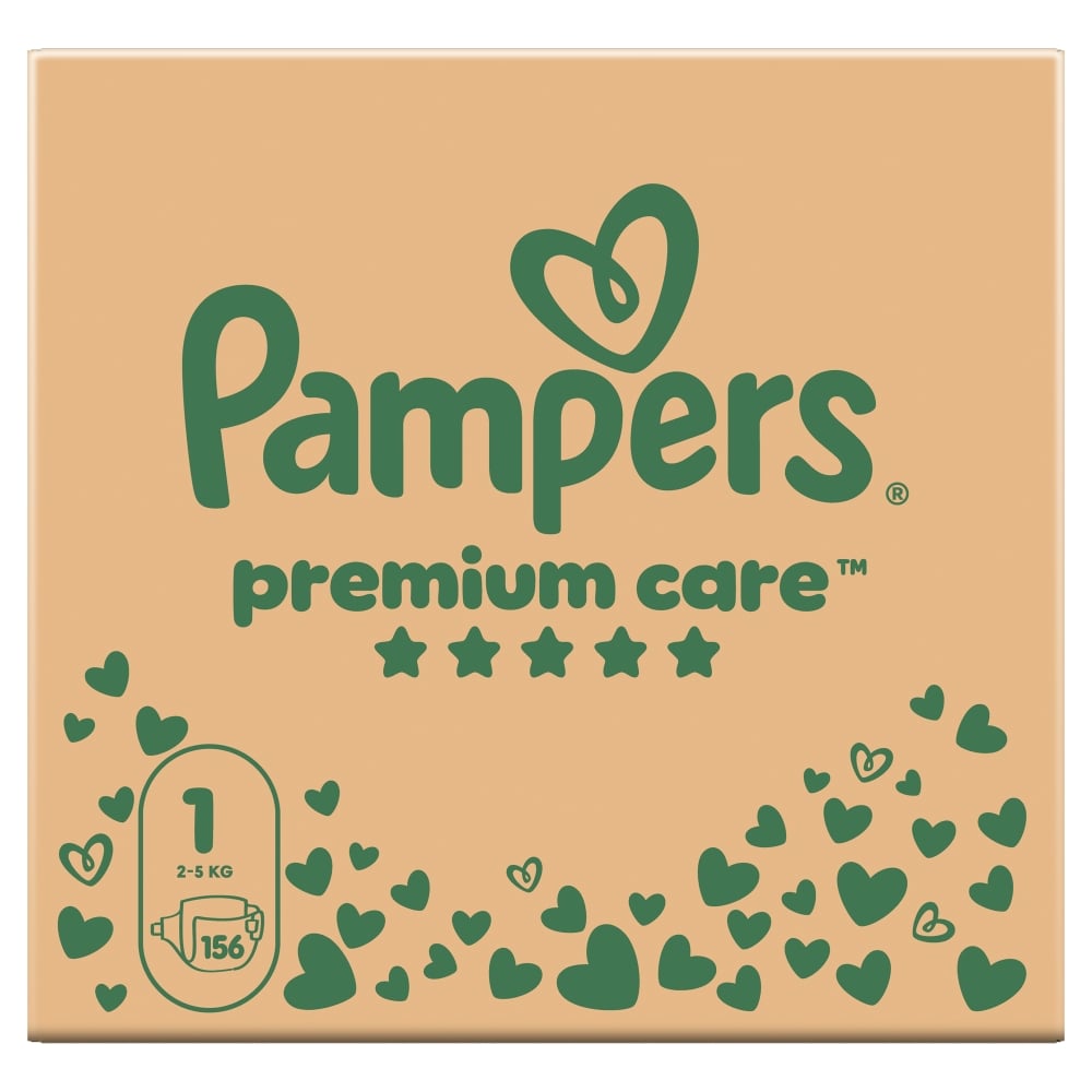 Pampers Premium Care Pieluchy Rozm. 1 Newborn, 156 szt.