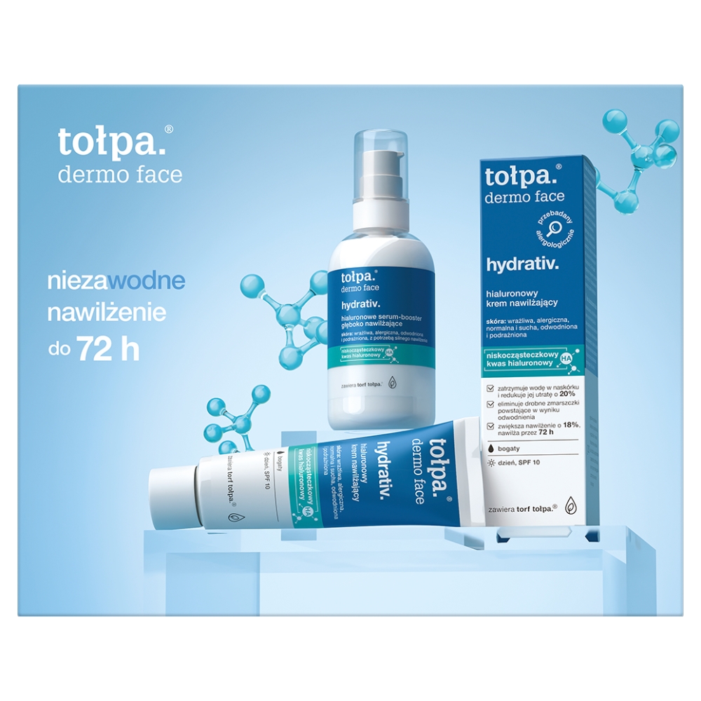 Tołpa Hydrativ Zestaw pielęgnacyjny: Derum-booster 75 ml + Krem na dzień 40 ml