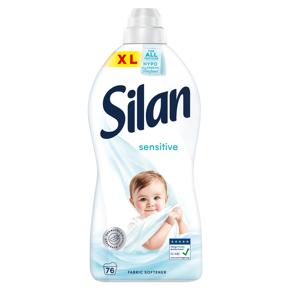 Silan Płyn do płukania Sensitive (76 prań), 1.672 L
