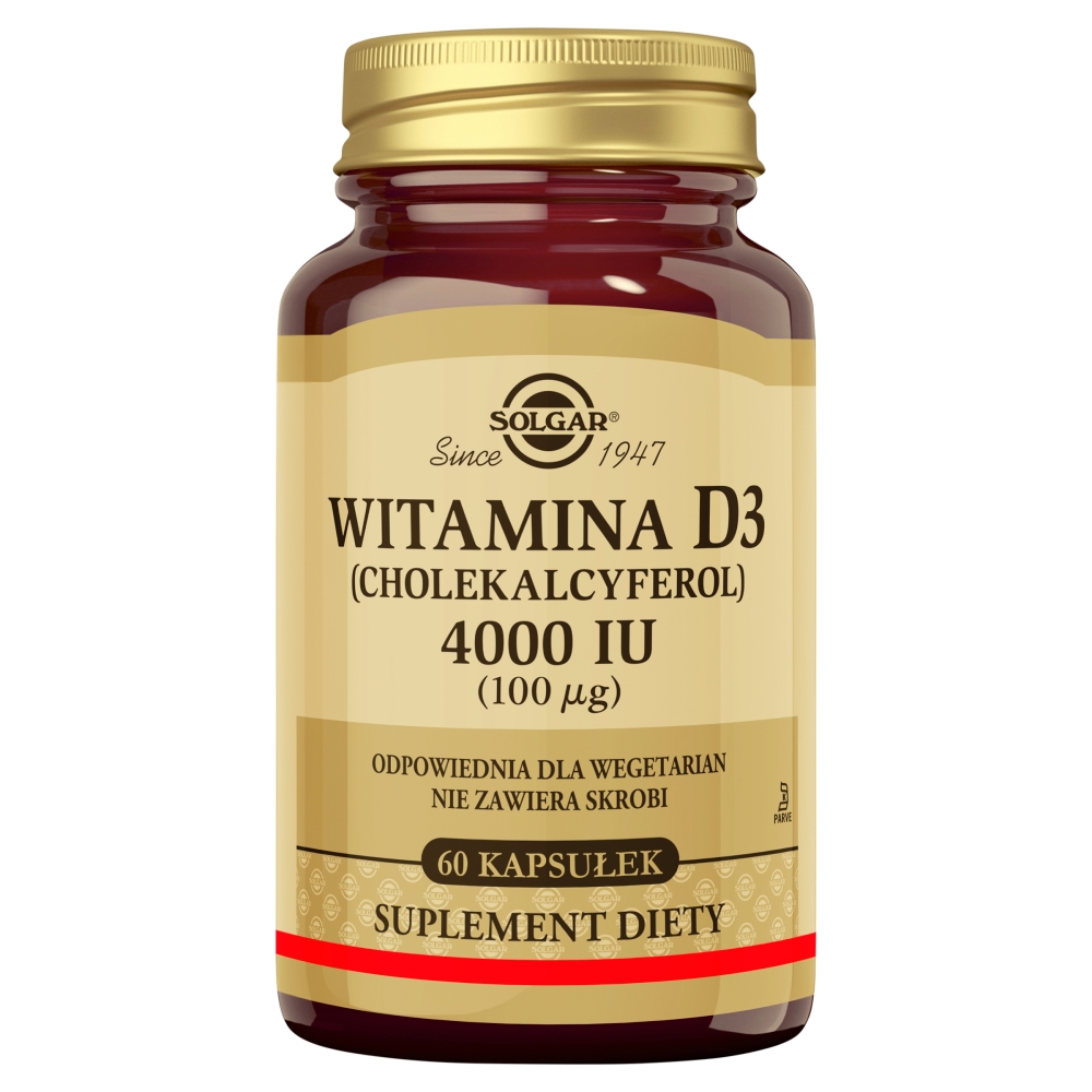 Solgar Witamina D3 4000 IU kapsułki