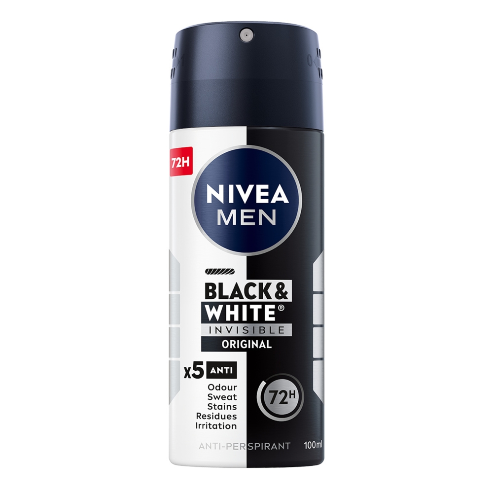 Nivea Deo Ap Spray Black&White Invisible Original Travel