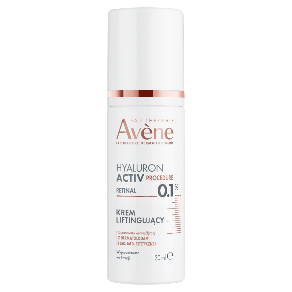 Avene Hyaluron Active Procedure Krem liftingujący do twarzy z retinalem i kwasem hialuronowym 