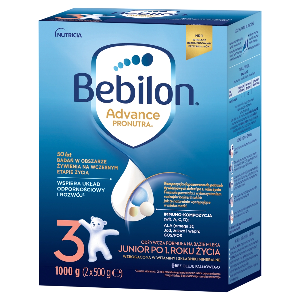 Bebilon Advance Pronutra 3 Junior po 1. r.ż., 1 kg