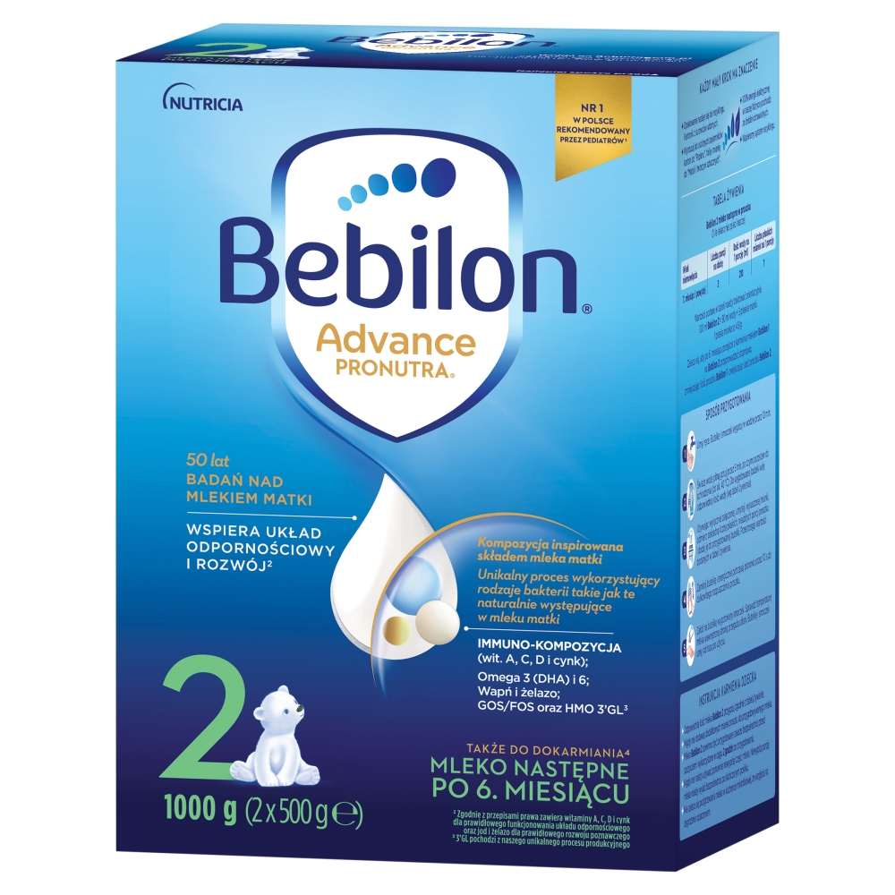 Bebilon Advance Pronutra 2 Mleko następne po 6 miesiącu, 1kg