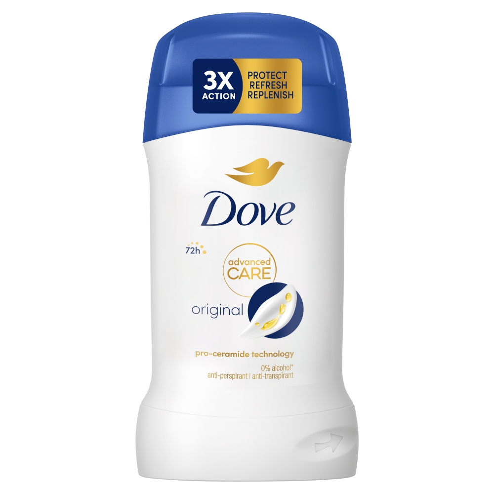 Dove Deo Stick Advanced, Antyperspirant, Original 