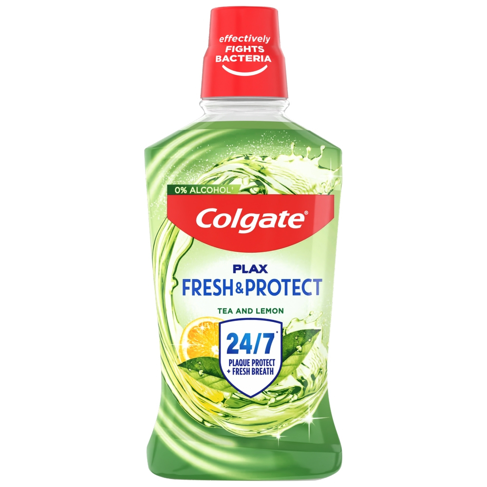 Colgate Płyn do płukania jamy ustnej Plax Herbal Fresh o smaku zielonej herbaty i cytryny
