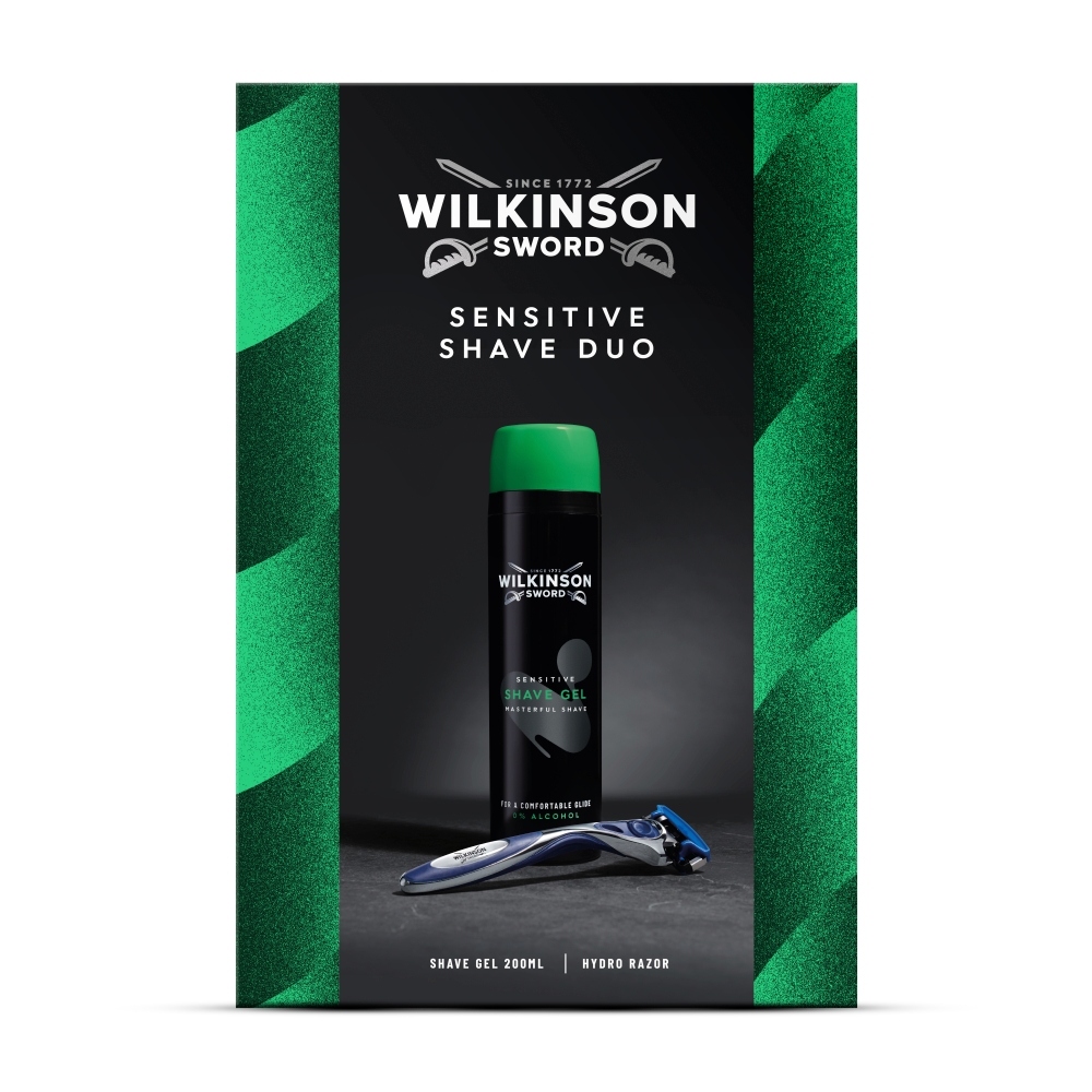 Wilkinson Sword Zestaw: maszynka do golenia Hydro 5 + żel do golenia Sensitive