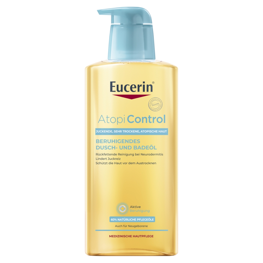 Eucerin AtopiControl Kojący olejek do ciała, 400 ml