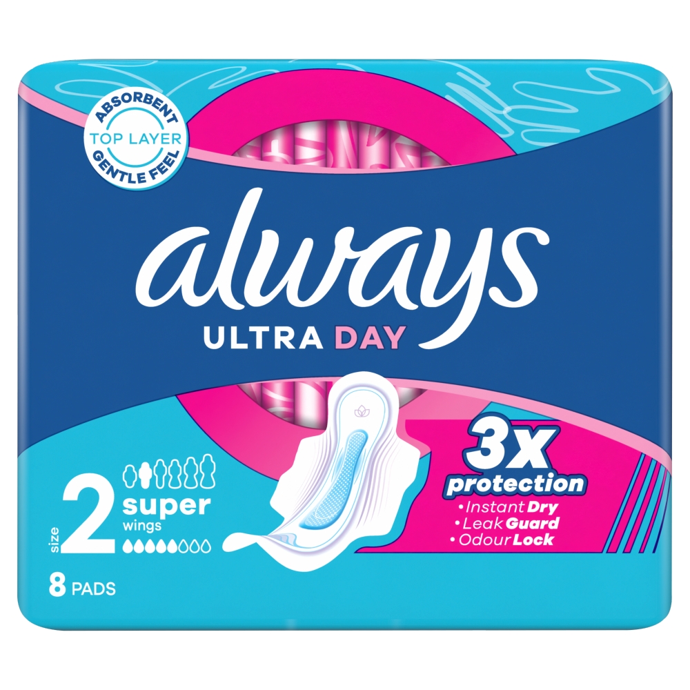 Always Ultra Super Plus Podpaski, 8 szt.