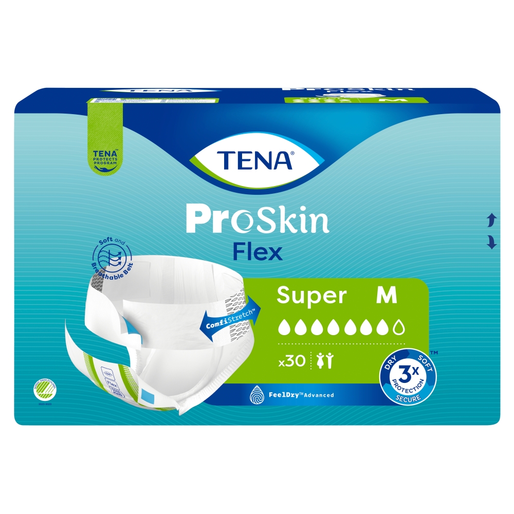 Tena Flex Proskin Super Pieluchomajtki Rozmiar M