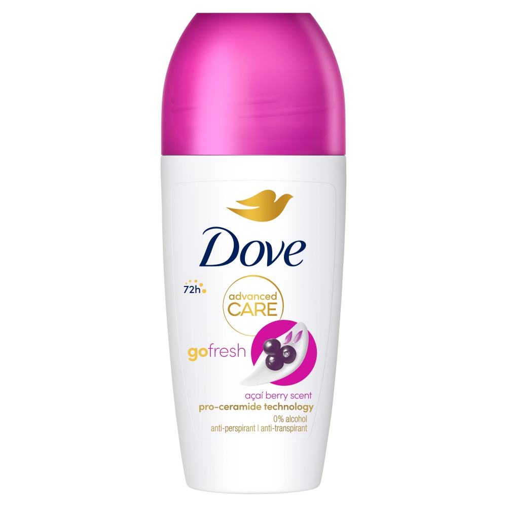 Dove Deo Roll-on Advanced, Antyperspirant, Care, Acai Berry&Waterlily Scent