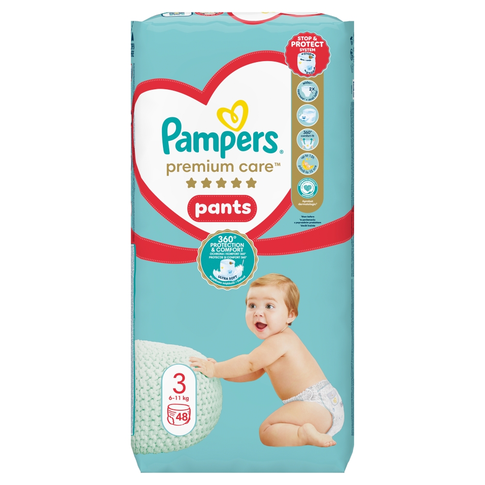 Pampers Premium Care Pants (3), 48 szt.