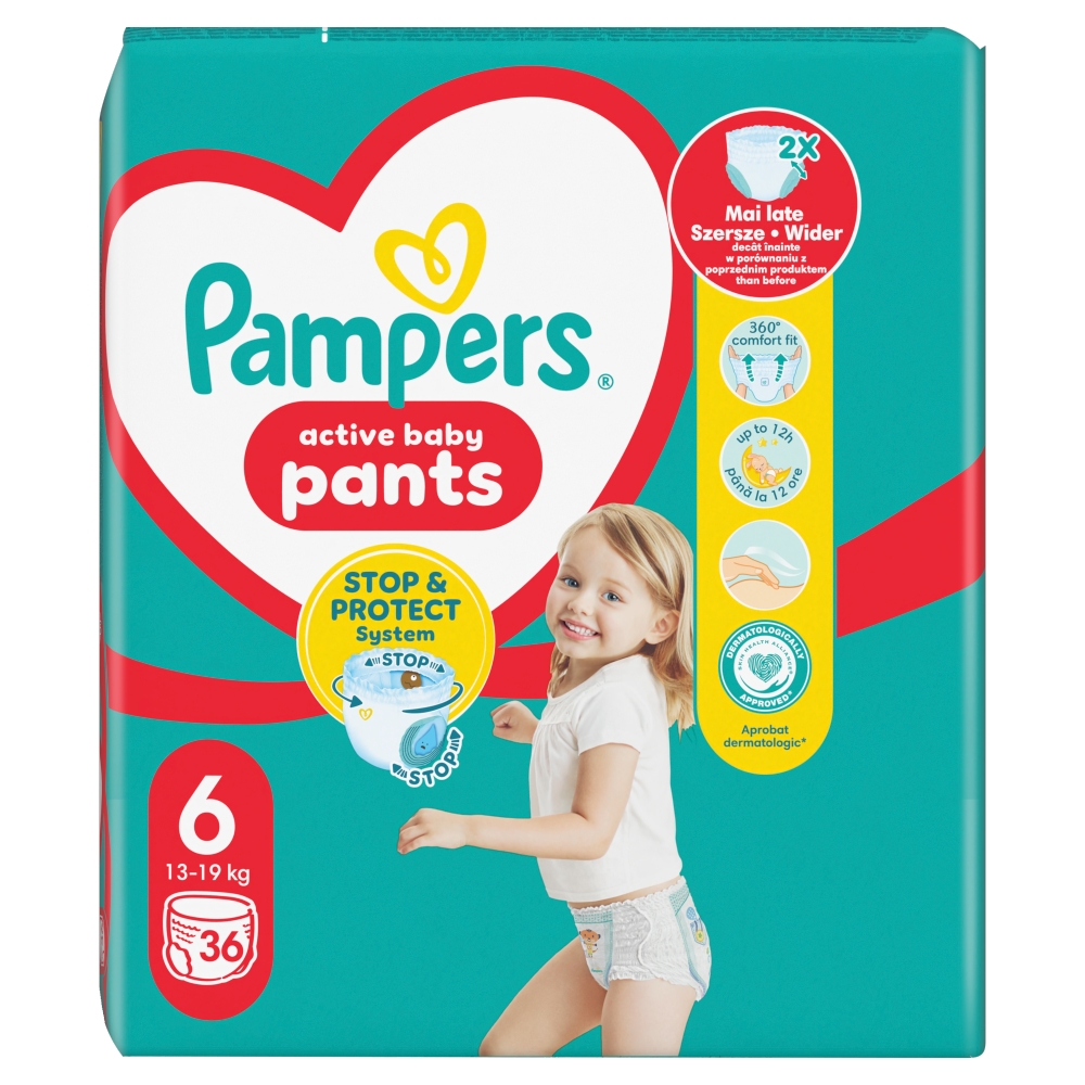 Pampers Pants Pieluchomajtki (6), 36 szt.