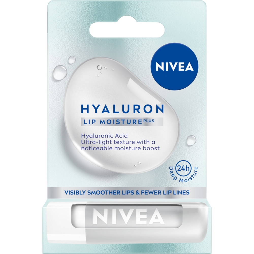 Nivea Hyaluron Moisture Plus Balsam do ust, Transparent