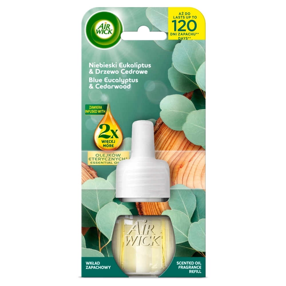 Air Wick Elektryczny Niebieski Eukaliptus&Drzewo Cedrowe/Blue Eucalyptus&Cedarwood, Wkład 
