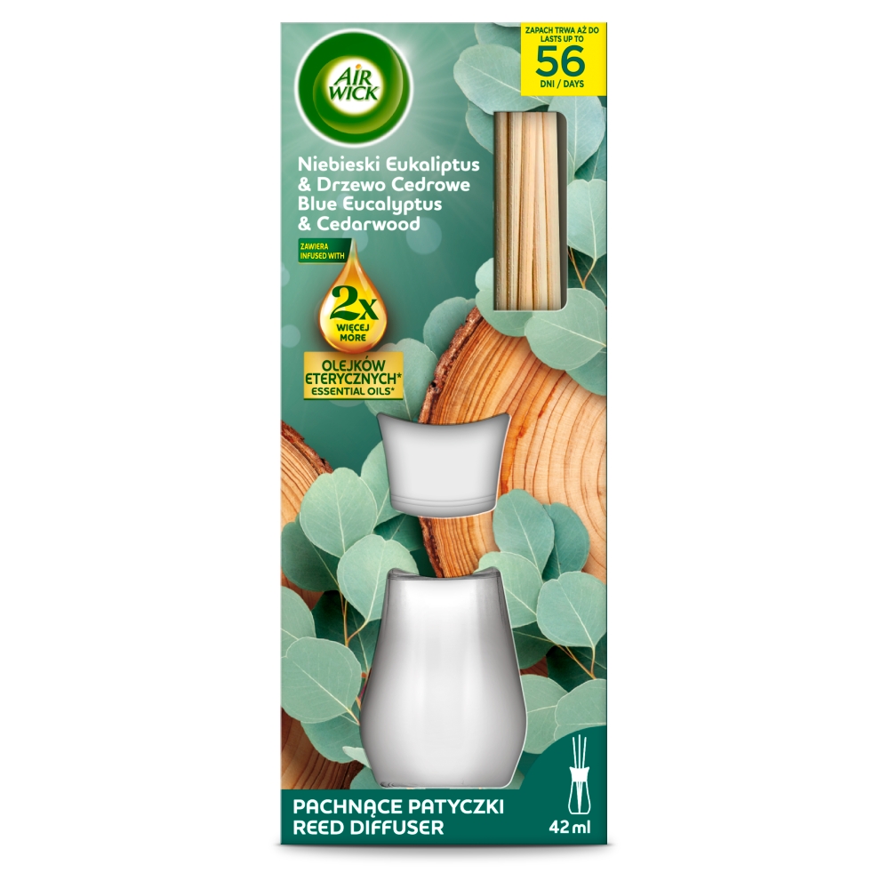 Air Wick Patyczki zapachowe Niebieski Eukaliptus & Drzewo Cedrowe/Blue Eucalyptus & Cedarwood 