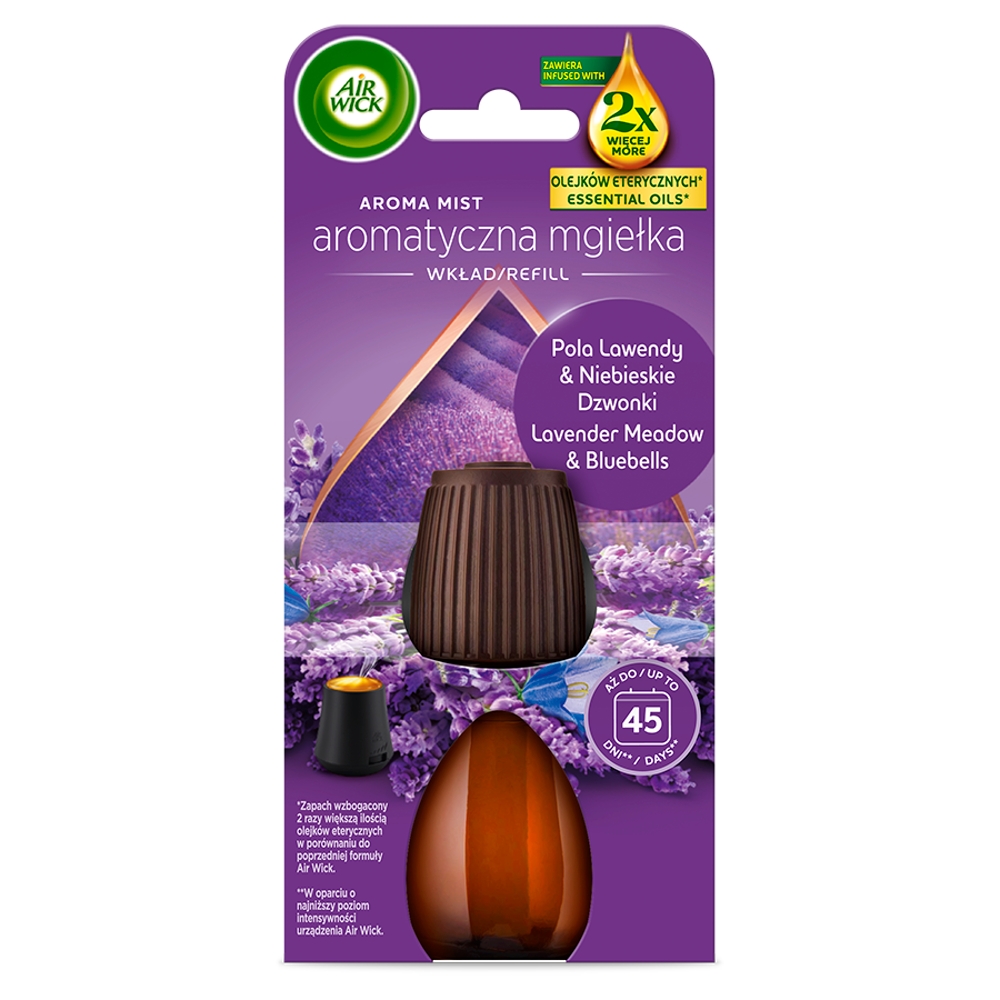 Air Wick Aromatyczna Mgiełka Pola Lawendy&Niebieskie Dzwonki/Lavender Meadow&Bluebells, Wkład 