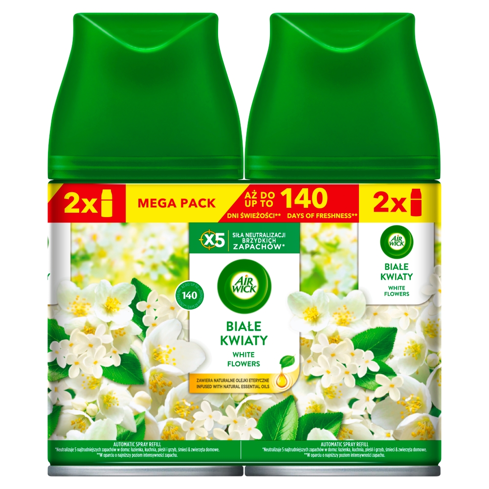 Air Wick Freshmatic Białe Kwiaty/White Flowers, Wkład megapack 2x250 ml