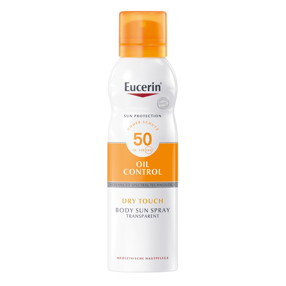 Eucerin Oil Control SPF50 Transparentny spray ochronny do ciała