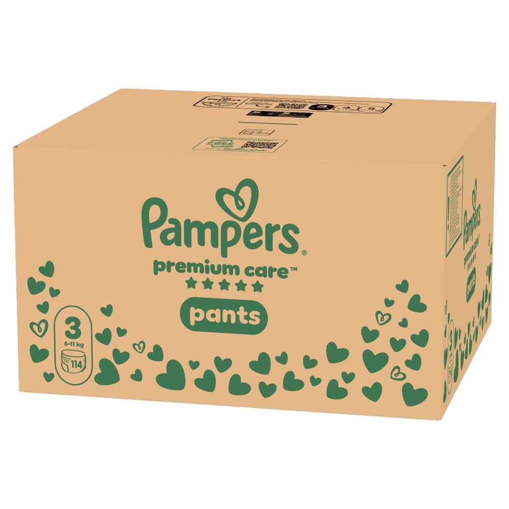 Pampers Premium Care Pants Pieluchomajtki Rozm. 3 Midi, 114 szt.
