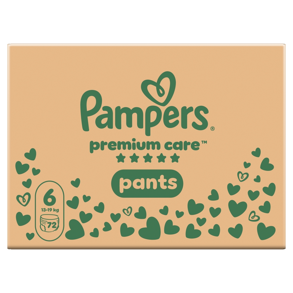 Pampers Premium Care Pants Pieluchomajtki Rozm. 6, 72 szt.