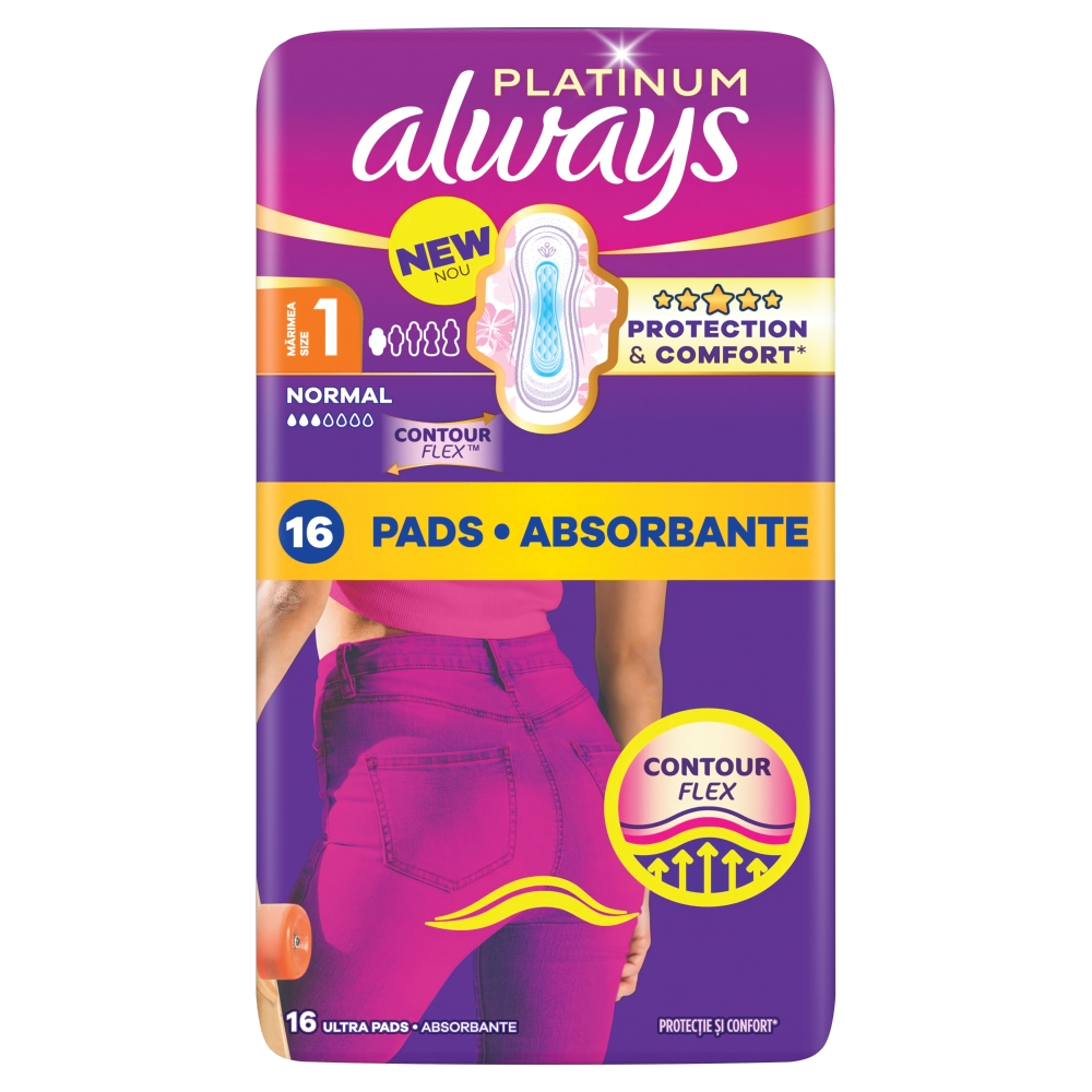 Always Platinum Ultra Normal Plus Podpaski higieniczne, 16 szt.