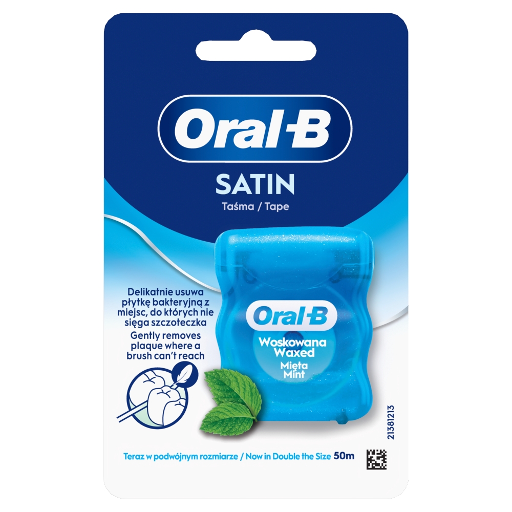 Oral-B Nić dentystyczna Satin Floss, 50m
