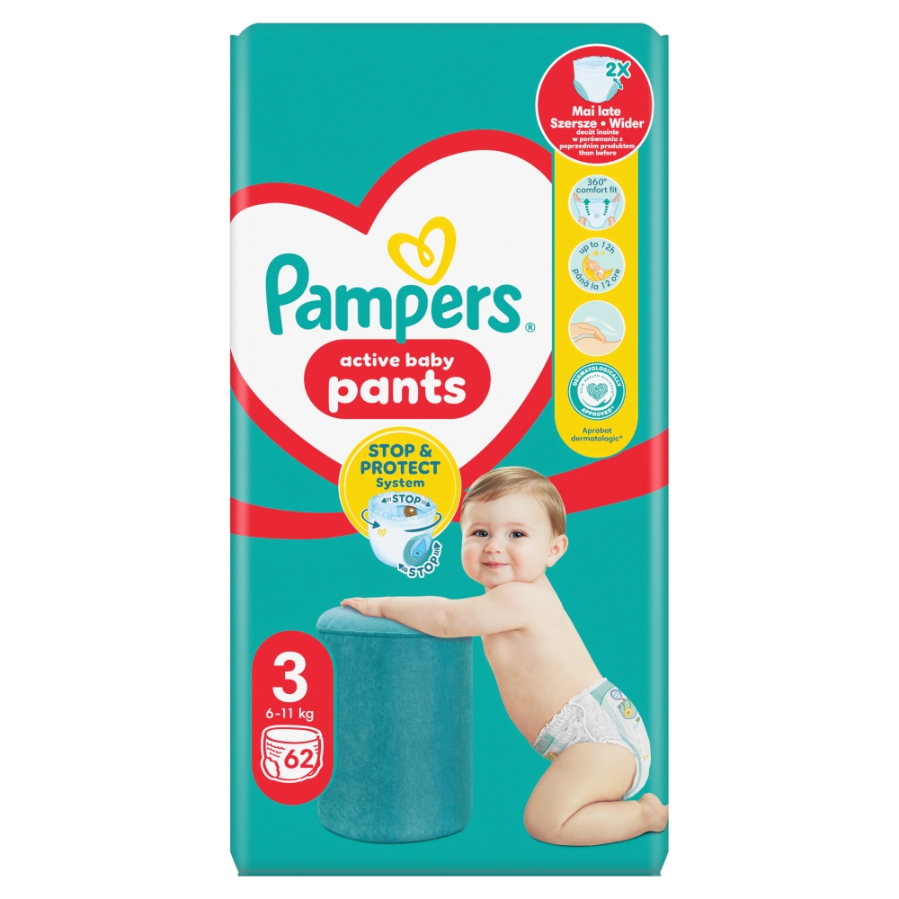 Pampers Pieluchomajtki Pants rozmiar (3) 62 szt.