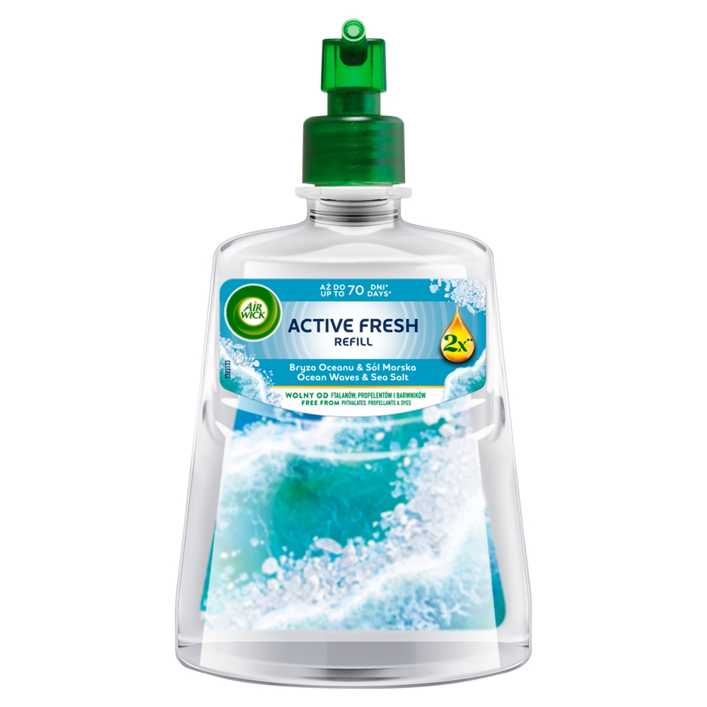 Air Wick Active Fresh Bryza Oceanu & Sól Morska/Ocean Waves & Sea Salt, Zapas