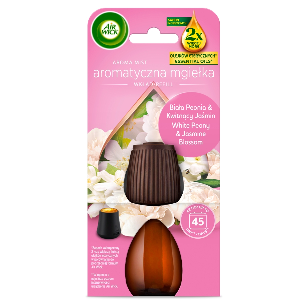 Air Wick Aromatyczna Mgiełka Biała Peonia&Kwitnący Jaśmin/White Peony&Jasmin Blossom, Wkład 