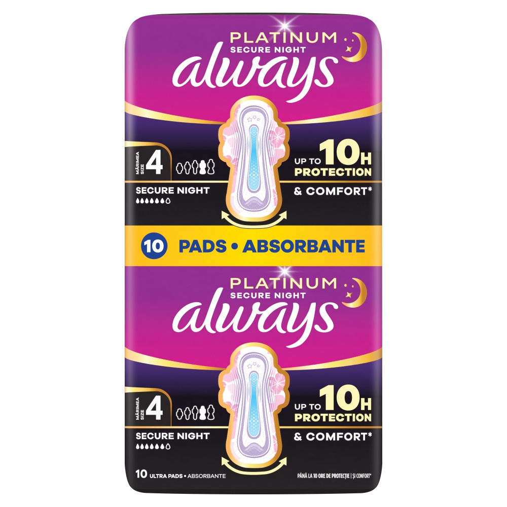 Always podpaski Platinum Secure Night Duo Pack