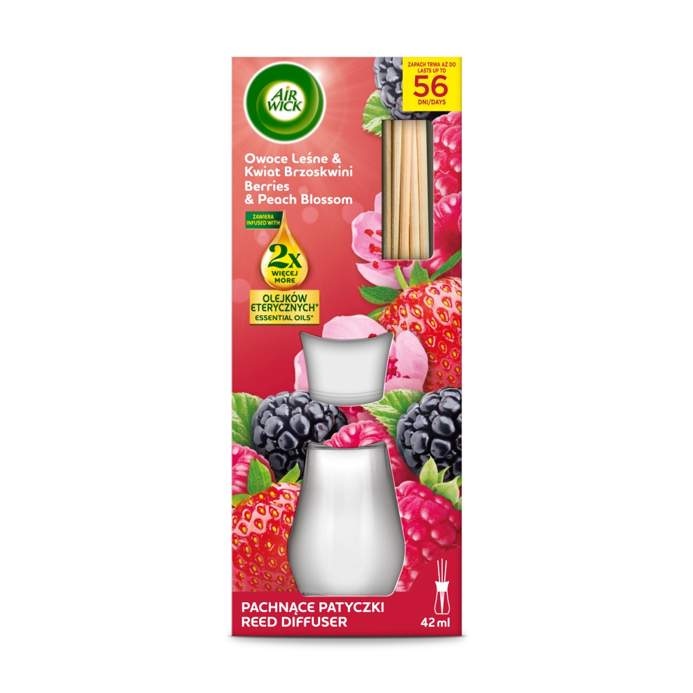 Air Wick Patyczki zapachowe Owoce Leśne & Kwiat Brzoskwini/Berries & Peach Blossom 