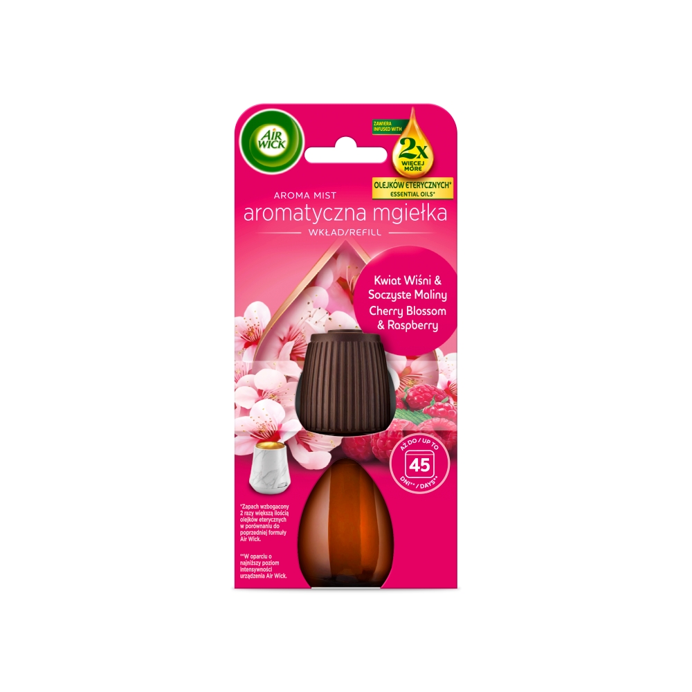 Air Wick Aromatyczna Mgiełka Kwiat Wiśni & Soczyste Maliny/Cherry Blossom & Raspberry, Wkład