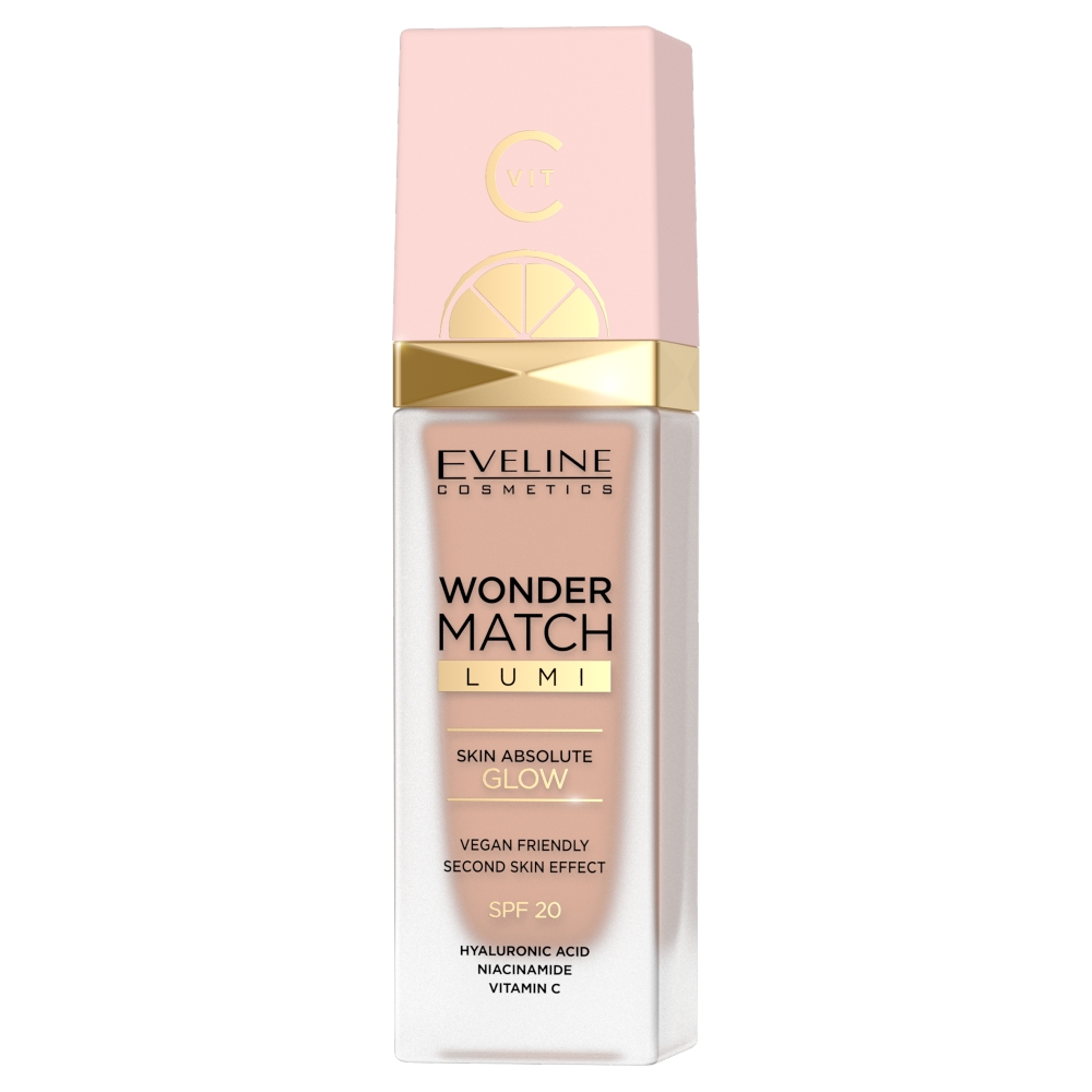 Eveline Wonder Match Lumi Podkład rozświetlający SPF 20, 20 Nude Warm Nude Warm