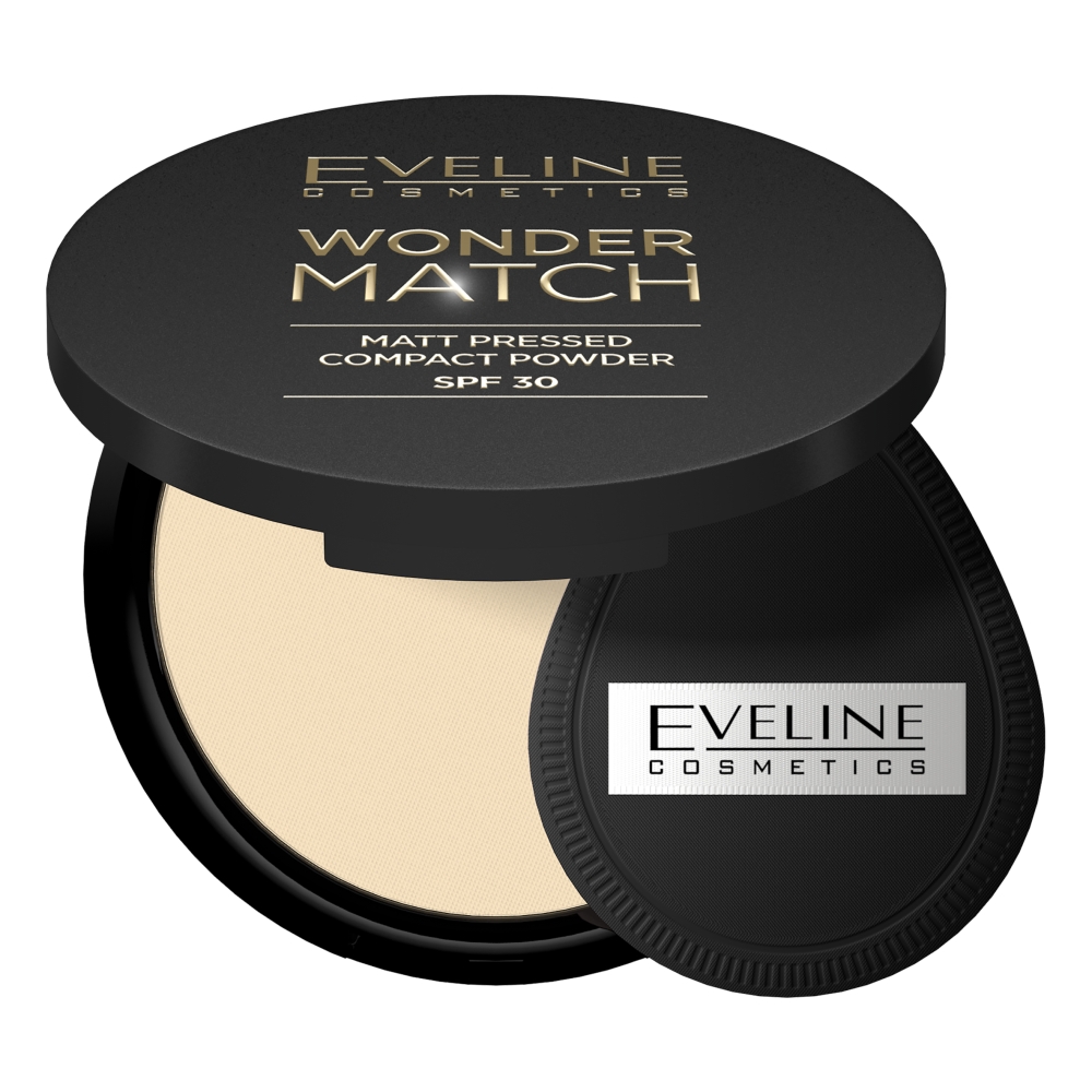 Eveline Wonder Match SPF 30 Puder prasowany, 01