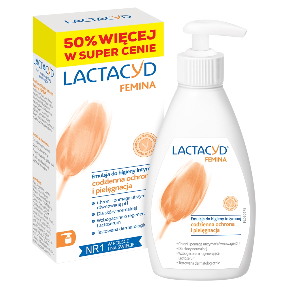 Lactacyd Femina Emulsja do higieny intymnej, 300 ml 
