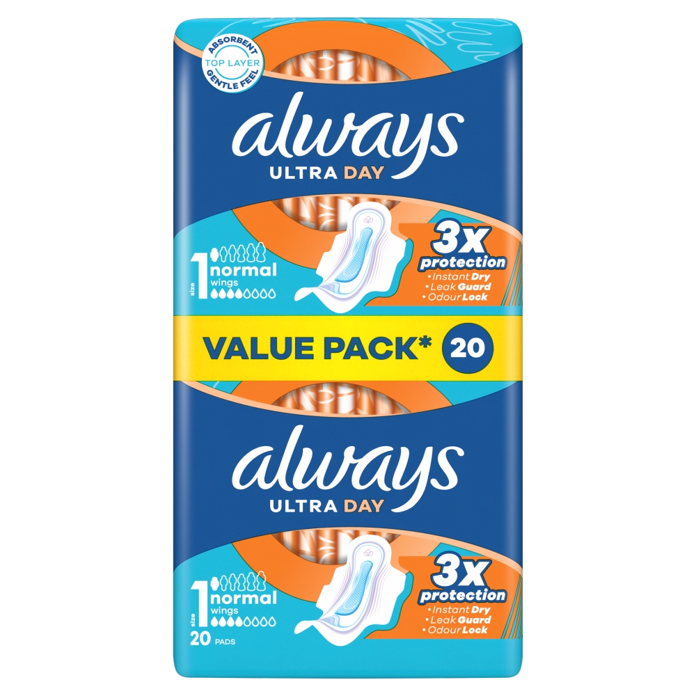 Always Ultra Norm+ Duo Podpaski, 2x10 szt.